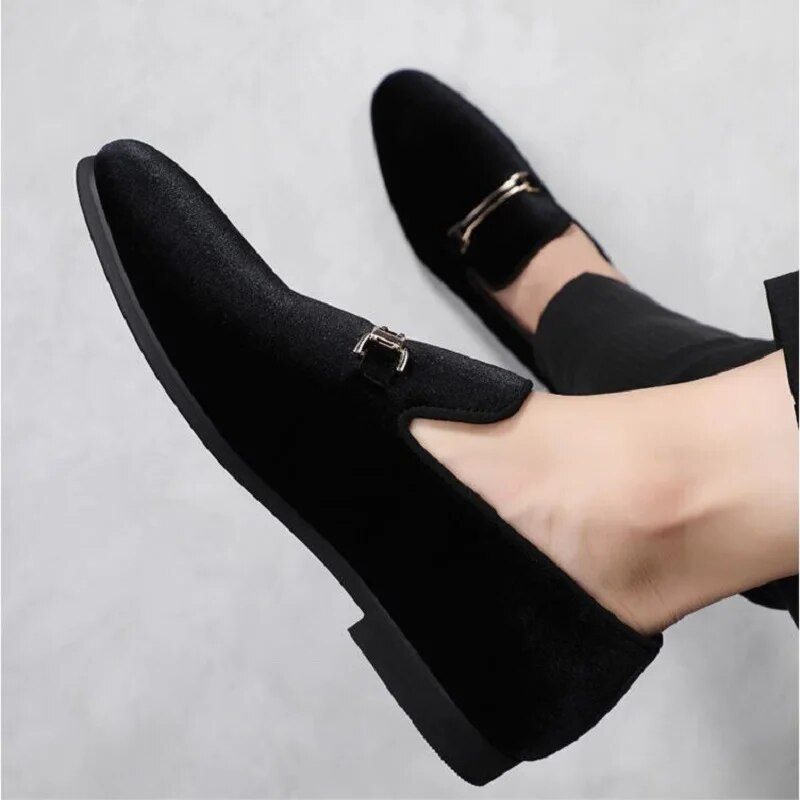 Prabangus dizaineris Madingi smaili juodi mėlyni raudoni aksominiai batai vyriški laisvalaikio bateliai iškilmingi drabužiai, avalynė Sapatos Tenis Masculino