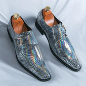 Modne svečane cipele s ogledalima za muškarce Mokasinke za zabavu Svečane društvene cipele Chelsea Muška vjenčana obuća