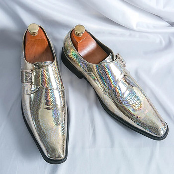 Μόδα καθρέφτες Φόρεμα Ανδρικά παπούτσια Slip On Party Loafers Επίσημα κοινωνικά παπούτσια Chelsea Ανδρικά παπούτσια γάμου