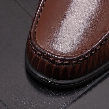 Мъжки кожени обувки Нови мокасини Летни бизнес официални ежедневни обувки Младежки обувки в британски стил D2H58