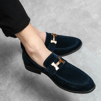 Παπούτσια πολυτελείας Classic Slip-On Ανδρικά Παπούτσια Walking Loafers Suede Leather Άνετα Ανδρικά Casual Παπούτσια Γνήσια παπούτσια Nubuck