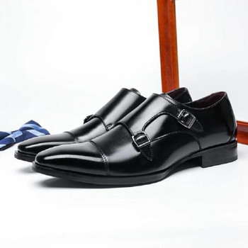 Елегантни мъжки обувки, официални кожени обувки за мъже, сватбени парти обувки Sapato Social Masculino 1AA18