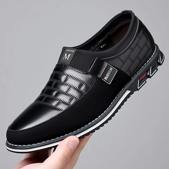 Мъжки бизнес обувки Slip on Party Мъжки обувки Удобни обувки от PU кожа за мъже Обувки за сватбена рокля за мъже Zapatos Hombre