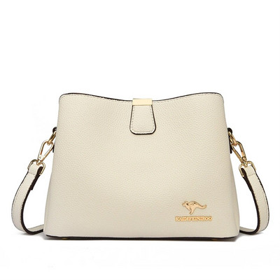 Prabangios dizainerio aukštos kokybės odinės moteriškos rankinės Piniginės 3 sluoksnių daugiafunkciniai moteriški rankiniai per petį „Sac Femme“