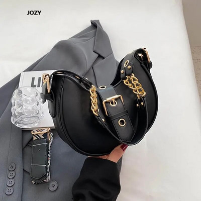 Mitmekülgsed vabaaja luksuslikud disainiga õlakotid 2023 uus mood, klassikaline väike Crossbody naistele PU nahast poolkuu käekotid