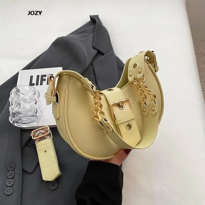 Mitmekülgsed vabaaja luksuslikud disainiga õlakotid 2023 uus mood, klassikaline väike Crossbody naistele PU nahast poolkuu käekotid