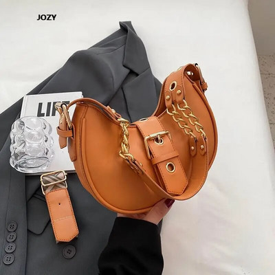 Mitmekülgsed vabaaja luksuslikud disainiga õlakotid 2023 uus mood, klassikaline väike Crossbody naistele PU nahast poolkuu käekotid