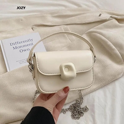 Vasaros solidūs paprasto stiliaus kryžminiai krepšiai moterims Nauja prabangi dizainerių grandinėlė, moteriška ant pečių, 2023 m. madinga laisvalaikio odinė rankinė