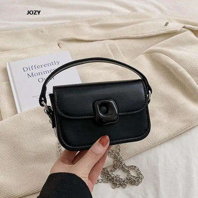 Vasaros solidūs paprasto stiliaus kryžminiai krepšiai moterims Nauja prabangi dizainerių grandinėlė, moteriška ant pečių, 2023 m. madinga laisvalaikio odinė rankinė