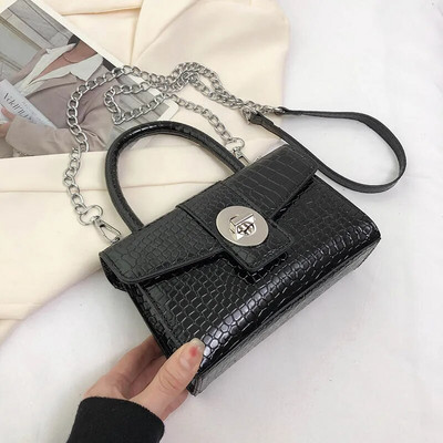 Luksuzne dizajnerske moderne nove torbe preko ramena, ležerne lančane, ljetne ručne torbice od PU kože 2023, višebojne za žene Jednostavan stil na rame