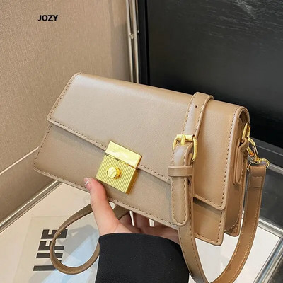 Torba preko ramena Nova luksuzna dizajnerska jednobojna trendi vintage jednostavnog stila preko ramena Ljetne PU torbice za žene u kupovini na poslu