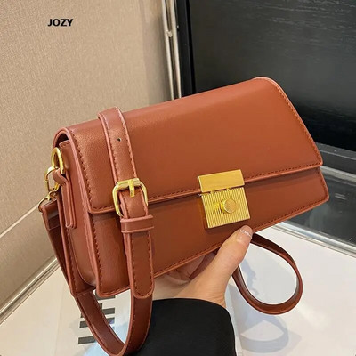 Torba preko ramena Nova luksuzna dizajnerska jednobojna trendi vintage jednostavnog stila preko ramena Ljetne PU torbice za žene u kupovini na poslu