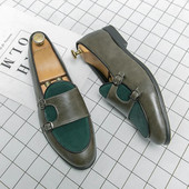 Loafers Meeste vabaaja nahast jalatsid terava otsaga Mood Itaalia mokassiinid Luksusbrändid Kleitjalatsid Mood Ärimeeste kingad