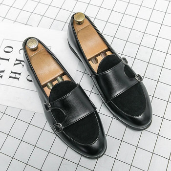 Loafers ανδρικά καθημερινά δερμάτινα παπούτσια με μυτερή ολίσθηση στη μόδα Ιταλικά μοκασίνια Πολυτελή μάρκα φόρεμα παπούτσια Μόδα Business Ανδρικά παπούτσια