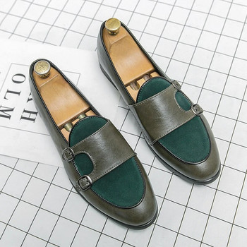 Loafers ανδρικά καθημερινά δερμάτινα παπούτσια με μυτερή ολίσθηση στη μόδα Ιταλικά μοκασίνια Πολυτελή μάρκα φόρεμα παπούτσια Μόδα Business Ανδρικά παπούτσια