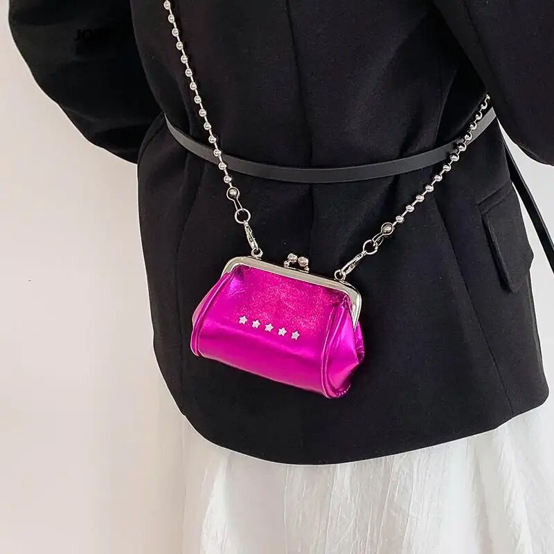 Mini mielos grandinėlės lūpų dažai Crossbody Krepšiai moterims Prabangus dizaineris Y2k Pečių krepšiai Vasaros laisvalaikio mados moteriškos piniginės Vintage