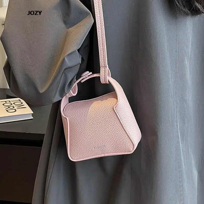 Mini prabangus dizainerių mados laisvalaikio moteriškos rankinės Paprastas stilius, universalus petys moterims, lūpų dažai iš PU odos rankinės