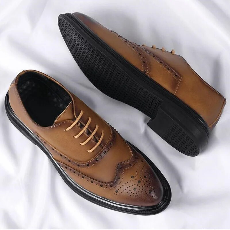 Nove luksuzne modne vjenčane poslovne cipele muške Oxford brogue svečane cipele muške svečane cipele 1AA8