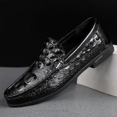 Ανδρικά Loafers Slip On Casual Παπούτσια Ανδρικά Μοκασίνια Plus Size 38~46 φόρεμα Παπούτσια 1AA18