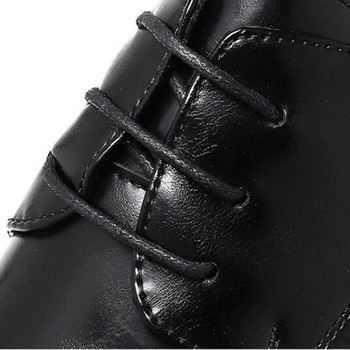 Άνοιξη Φθινόπωρο 2023 Ανδρικά δερμάτινα παπούτσια Brogue βρετανικού στυλ Υψηλής ποιότητας Classic Business Casual Black Hombre D2H0