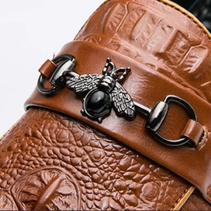 Fashion Trend Meeste mokassiinid Hingavad vabaajajalatsid Loafers Ametlik Nahk Meestele Äriline terava otsaga Meeste Luksuslik Käsitsi valmistatud Da36