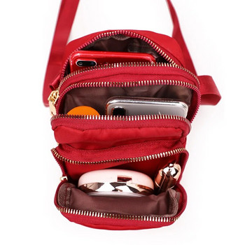 Модна дамска чанта Crossbody с цип Мобилен телефон Чанта за рамо Дамска многофункционална чанта за китка Нова гореща 2023 г.