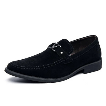 Офис мъжки рокли обувки Голям размер 48 47 Официални обувки с приплъзване Ежедневни бизнес оксфордки Мъжки мъжки сватбени обувки с остър връх Черно синьо