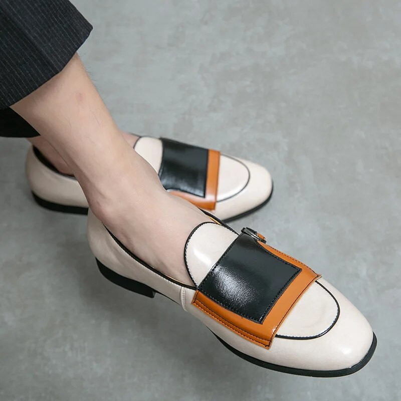 2022. Nove modne plave muške svečane cipele, veličina 38-48, ležerne mokasine, muške cipele za zabavu, kožne cipele za muškarce, zapatos hombre