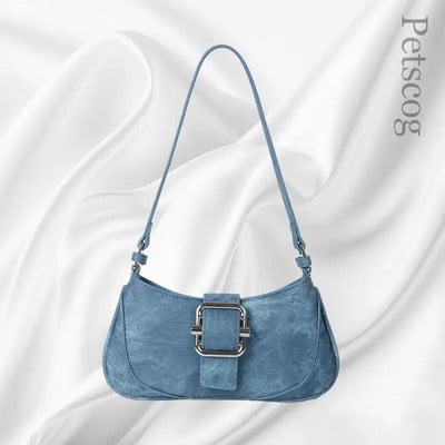 Vintage ručne torbe za žene, polumjesec, kožne torbe na rame, dizajnerske luksuzne torbe za pazuhe, luksuzne ženske torbe za pazuhe Hobo Bolsas