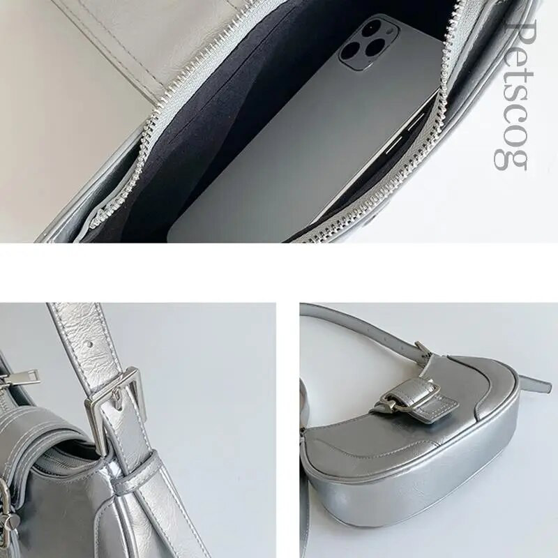 Vintage ručne torbe za žene, polumjesec, kožne torbe na rame, dizajnerske luksuzne torbe za pazuhe, luksuzne ženske torbe za pazuhe Hobo Bolsas