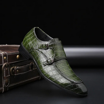 2023 Класически крокодилски модел Бизнес плоски обувки Висококачествени мъжки дизайнерски официални рокли Кожени обувки Мъжки мокасини Парти обувки