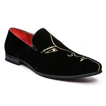 Hot Sale Νέα Ανδρικά άνετα Loafers Rhinestone Rivet Ανδρικά Επίσημα Παπούτσια Ανδρικά Flat παπούτσια για γάμο