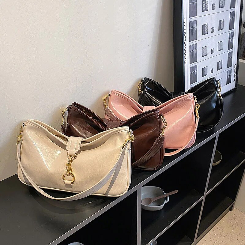 Μεγάλες μαλακές δερμάτινες τσάντες χιαστί για γυναίκες 2023 Νέα τάση σχεδιαστής Vintage τσάντα ώμου Γυναικείες τσάντες και πορτοφόλια