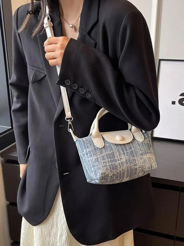 Modne nove traper svestrane torbe preko ramena za 2023. Luksuzne dizajnerske ljetne ležerne male ručne torbice Vintage trendi na rame za žene