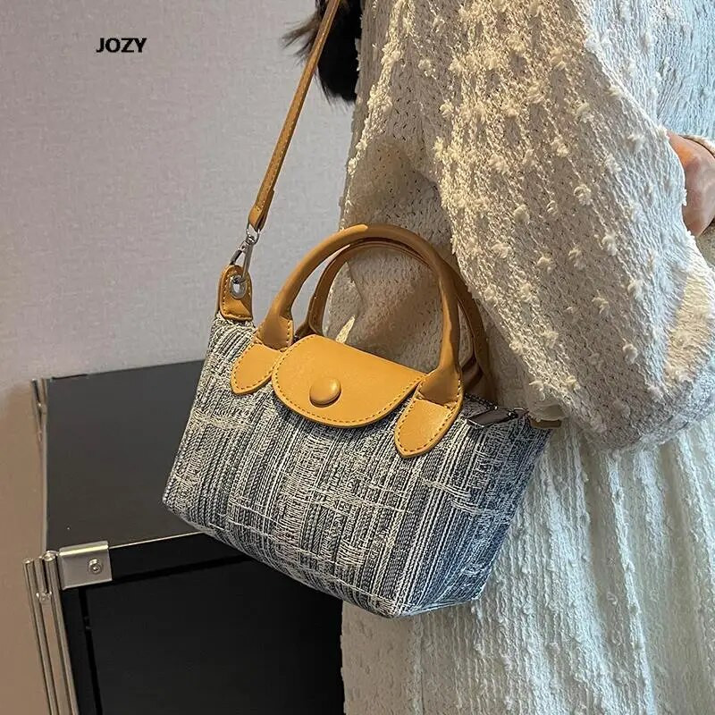 Modne nove traper svestrane torbe preko ramena za 2023. Luksuzne dizajnerske ljetne ležerne male ručne torbice Vintage trendi na rame za žene