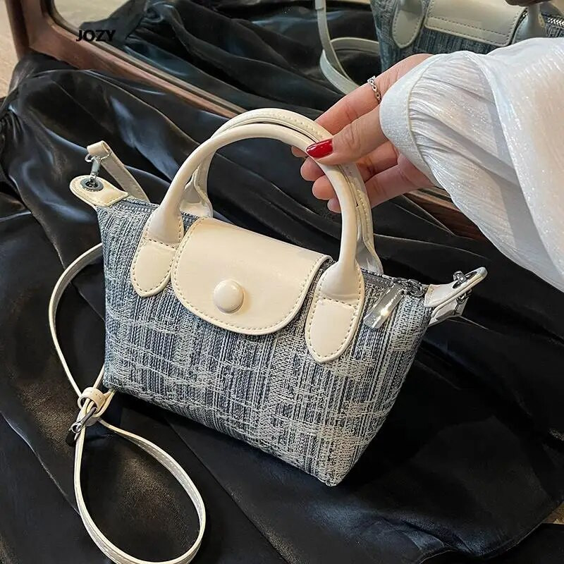 Modne nove traper svestrane torbe preko ramena za 2023. Luksuzne dizajnerske ljetne ležerne male ručne torbice Vintage trendi na rame za žene