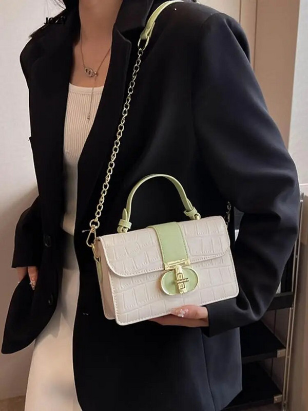 Υψηλής ποιότητας πολυτελής σχεδιαστής Νέα τσάντα χιαστί με αλυσίδα για γυναίκες 2023 Καλοκαιρινή μόδα Ευέλικτη τσάντα ώμου Casual πολύχρωμη