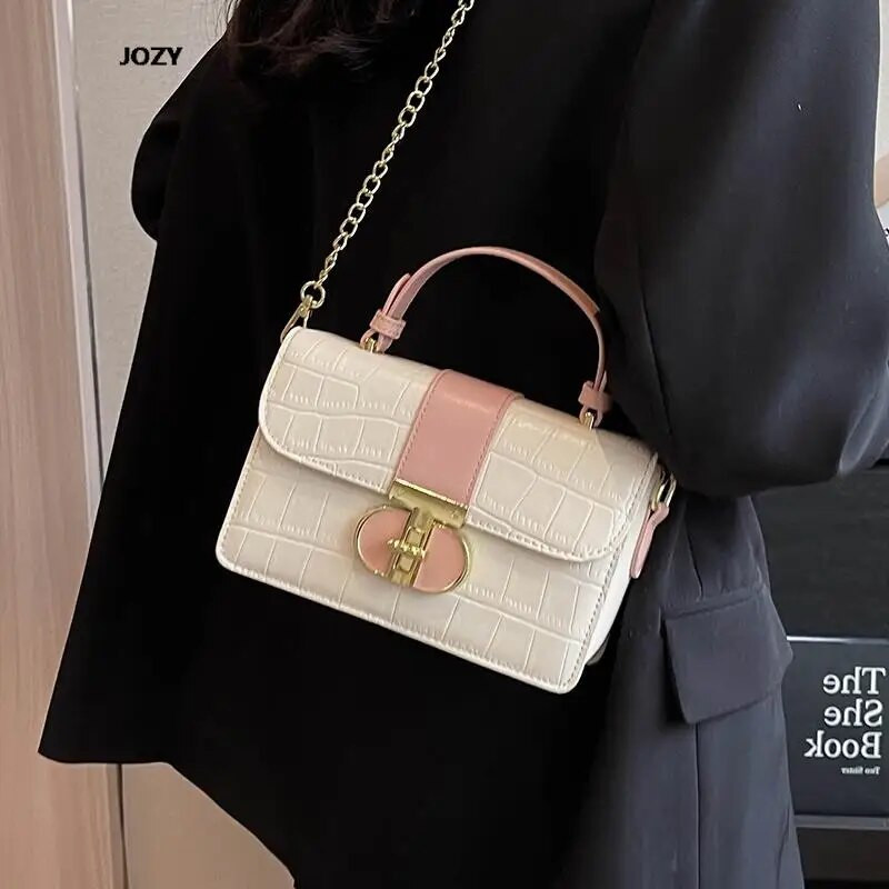 Υψηλής ποιότητας πολυτελής σχεδιαστής Νέα τσάντα χιαστί με αλυσίδα για γυναίκες 2023 Καλοκαιρινή μόδα Ευέλικτη τσάντα ώμου Casual πολύχρωμη