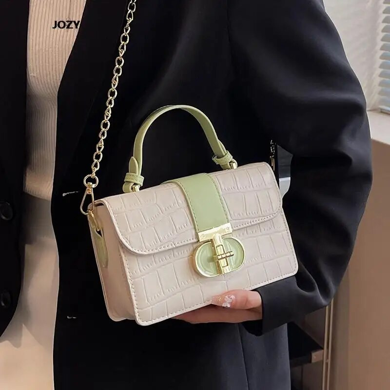 Υψηλής ποιότητας πολυτελής σχεδιαστής Νέα τσάντα χιαστί με αλυσίδα για γυναίκες 2023 Καλοκαιρινή μόδα Ευέλικτη τσάντα ώμου Casual πολύχρωμη