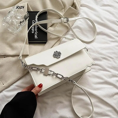 Nove ležerne lančane torbe na rame za žene 2023. Luksuzne dizajnerske PU kožne višebojne ljetne modne svestrane torbe preko ramena