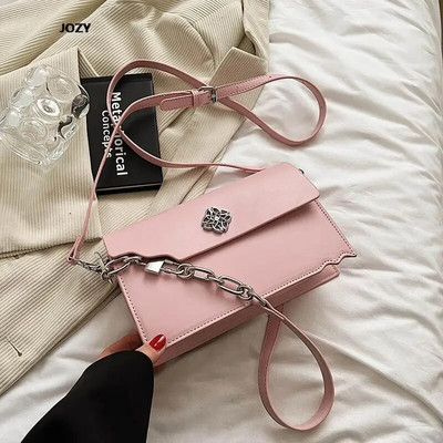 Nove ležerne lančane torbe na rame za žene 2023. Luksuzne dizajnerske PU kožne višebojne ljetne modne svestrane torbe preko ramena