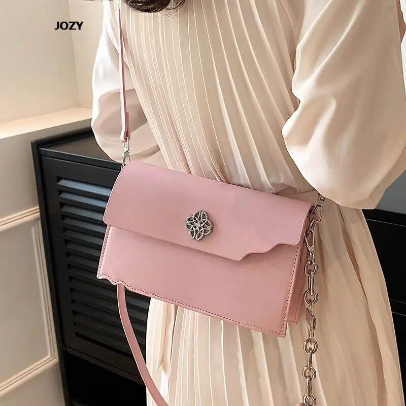 Nove ležerne lančane torbe na rame za žene 2023. Luksuzne dizajnerske PU kožne višebojne ljetne modne svestrane torbe preko ramena