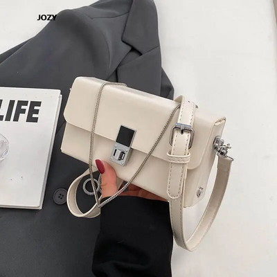 Τσάντες χιαστί χιαστί με αλυσίδα πολυτελών σχεδιαστών Νέες καλοκαιρινές δερμάτινες τσάντες ώμου απλού στυλ Μοντέρνες, ευέλικτες μικρές γυναικείες τσάντες