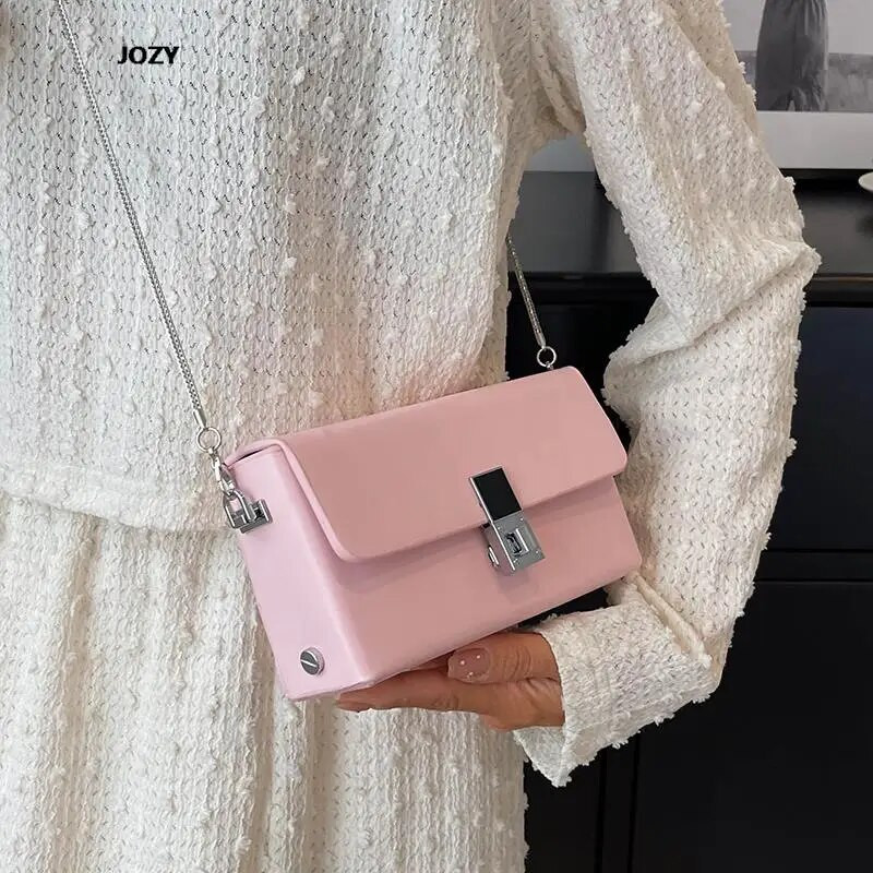 Τσάντες χιαστί χιαστί με αλυσίδα πολυτελών σχεδιαστών Νέες καλοκαιρινές δερμάτινες τσάντες ώμου απλού στυλ Μοντέρνες, ευέλικτες μικρές γυναικείες τσάντες