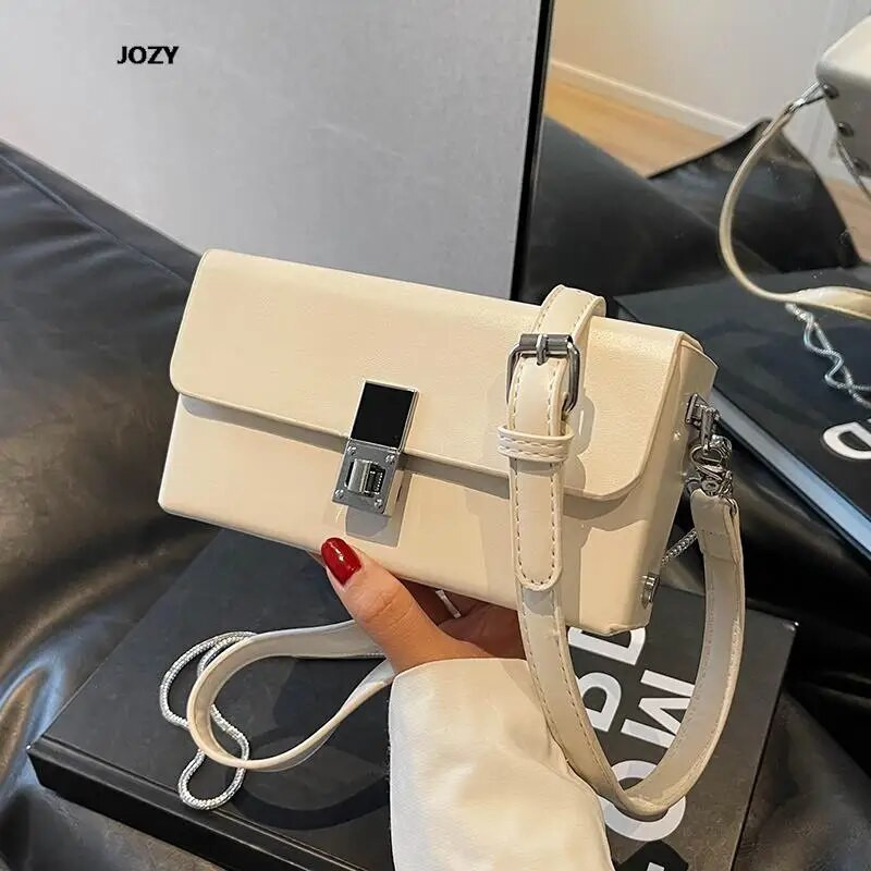 Τσάντες χιαστί χιαστί με αλυσίδα πολυτελών σχεδιαστών Νέες καλοκαιρινές δερμάτινες τσάντες ώμου απλού στυλ Μοντέρνες, ευέλικτες μικρές γυναικείες τσάντες