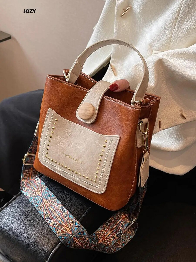 Visokokvalitetne luksuzne dizajnerske torbe preko ramena 2023, nove ljetne, ležerne modne ženske torbe na rame, klasične vintage kožne torbe