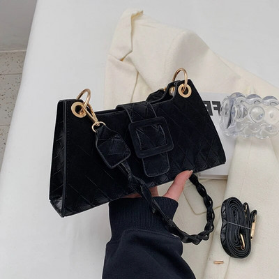 Prabangaus dizainerio naujos mados vasaros aksominiai maži pečių krepšiai moterims Paprasto stiliaus kryžminiai krepšiai Kasdieniai madinga odinė piniginė