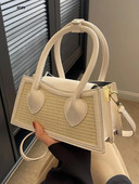 Aukštos kokybės daugiaspalviai kryžminiai krepšiai, prabangūs dizainerių pečiai, skirti moterims 2023 m. Nauja kasdienė mada, vasaros madingos moteriškos rankinės