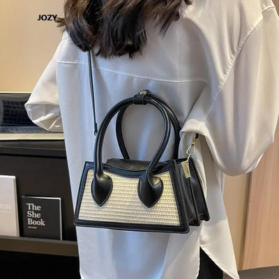 Aukštos kokybės daugiaspalviai kryžminiai krepšiai, prabangūs dizainerių pečiai, skirti moterims 2023 m. Nauja kasdienė mada, vasaros madingos moteriškos rankinės