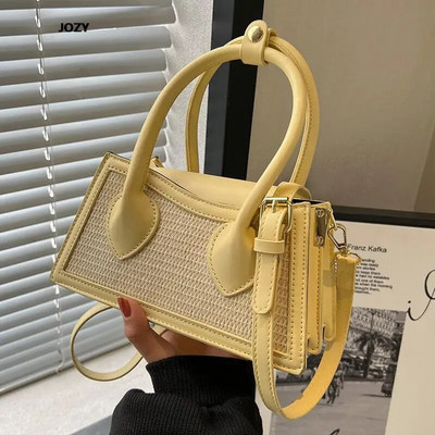 Aukštos kokybės daugiaspalviai kryžminiai krepšiai, prabangūs dizainerių pečiai, skirti moterims 2023 m. Nauja kasdienė mada, vasaros madingos moteriškos rankinės